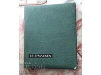 Philately album with 5 sheets and 270 stamps and 6 blocks