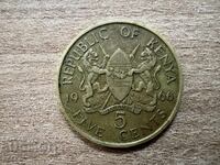 Кения - 5 цента (1966)