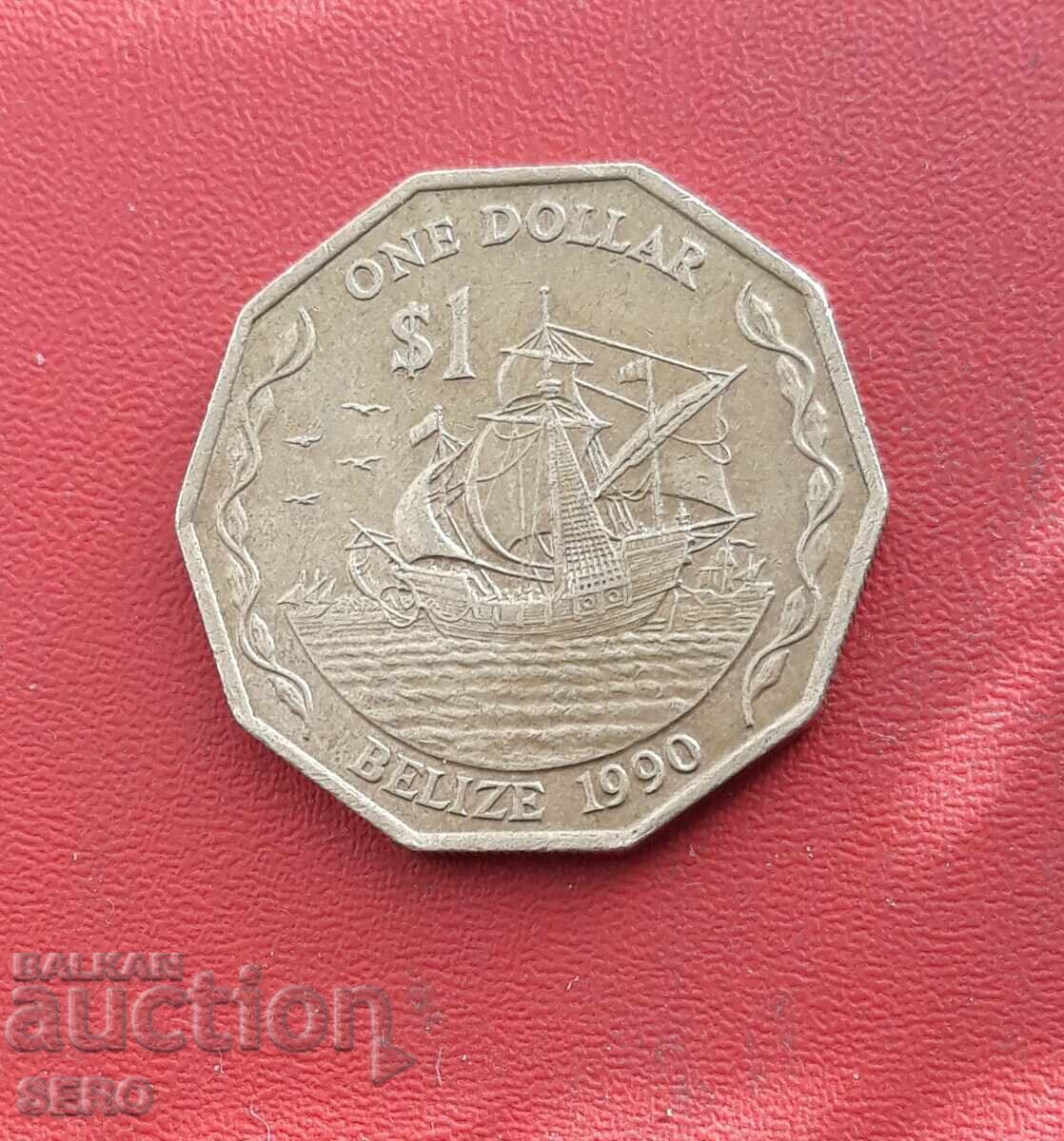 Belize 1 Dollar 1990