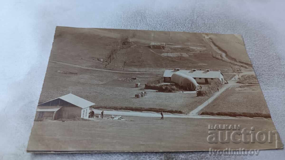 Φωτογραφία Μπαλονιού σε υπόστεγο από το 1ο τάγμα αερόστατων της 3ης στρατιάς