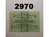 Frankfurt am Main 50 pfennig 1917 Germania