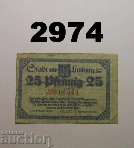 Limburg 25 pfennig 1918 Germany