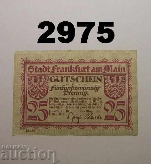 Φρανκφούρτη επί του Μάιν 25 πφένιχ 1919 Γερμανία