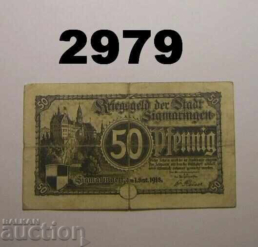 Σίγκμαρινγκεν 50 φενίχ 1918 Γερμανία