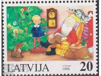 Καθαρό γραμματόσημο Χριστουγέννων 1996 από τη Λετονία