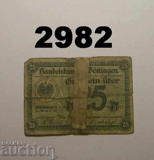 Göttingen 25 pfennig 1917 Germany with price 0.50 BGN | € 0.26 Göttingen 25 pfennig 1917 Germany with price 0.50 BGN | € 0.26