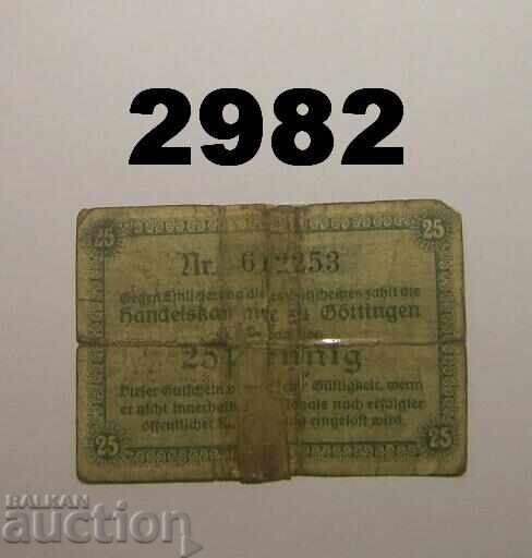 Göttingen 25 pfennig 1917 Germany Göttingen 25 pfennig 1917 Germany