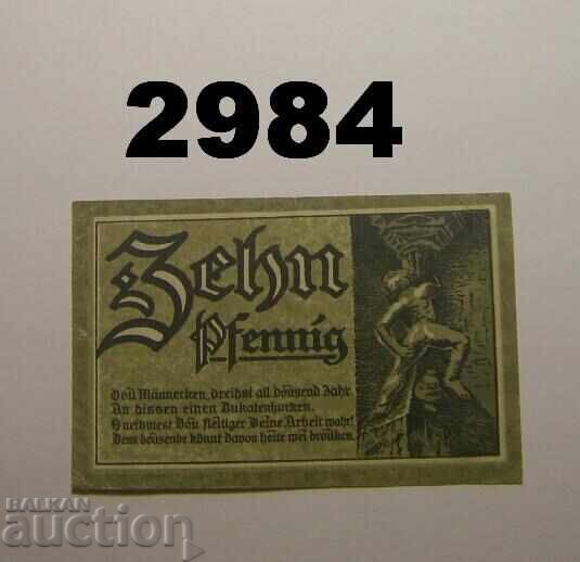 Goslar 10 pfennig 1920 Germany with price 1.00 BGN | € 0.51