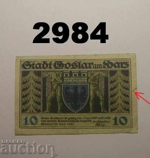 Goslar 10 pfennig 1920 Germany