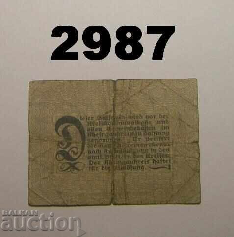 Rheingau District 25 Pfennig 1917 Germany with price 1.50 BGN | € 0.77