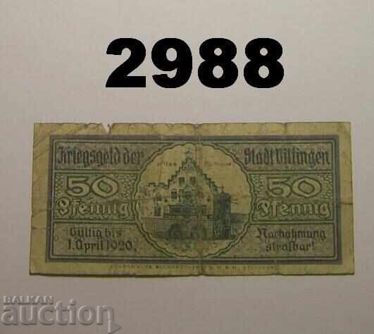 Βίλλινγκεν 50 pfennig 1918 Γερμανία