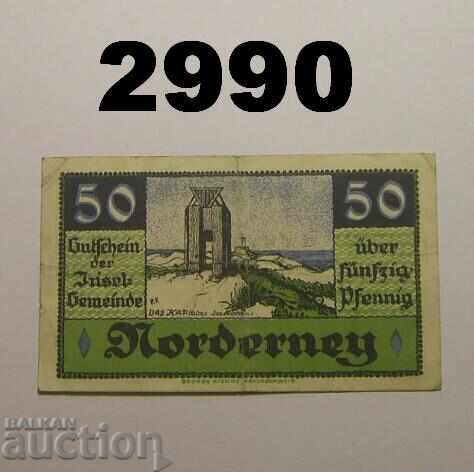 Νόρντερνεϊ 50 πφέννιχ 1920 Γερμανία