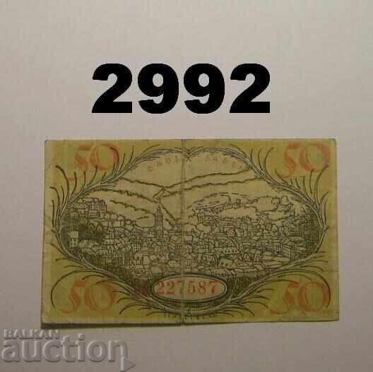 Baden-Baden 50 pfennig 1919 Germany with price 1.00 BGN | € 0.51