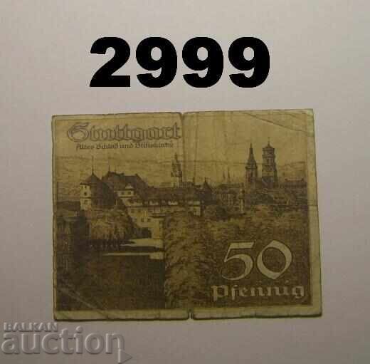 Στουτγκάρδη 50 φενίχ 1921 Γερμανία με τιμή 1.00 BGN | € 0.51 Στουτγκάρδη 50 φενίχ 1921 Γερμανία με τιμή 1.00 BGN | € 0.51