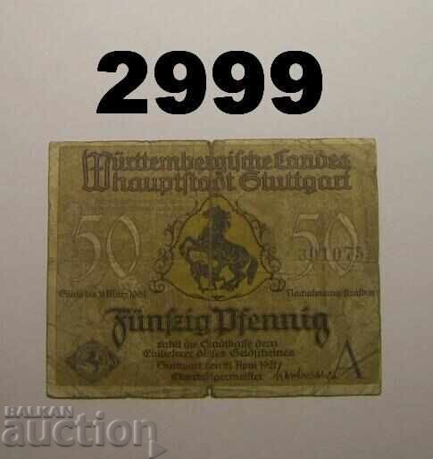 Στουτγκάρδη 50 φενίχ 1921 Γερμανία Στουτγκάρδη 50 φενίχ 1921 Γερμανία
