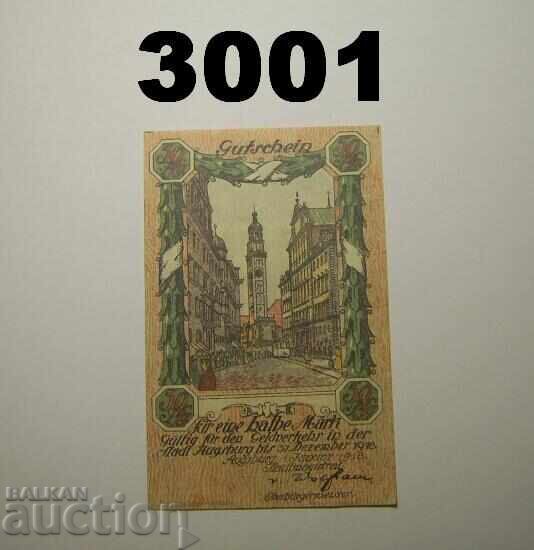 Augsburg 1/2 marcă 1918 Germania Augsburg 1/2 marcă 1918 Germania