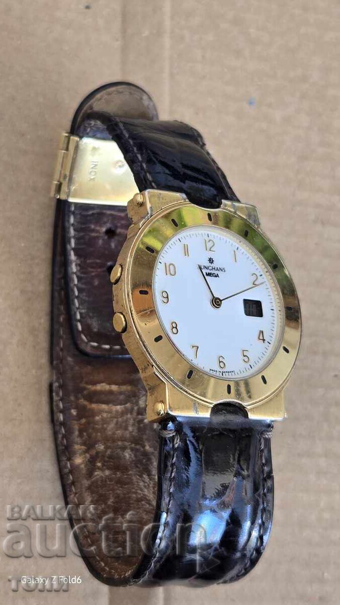 JUNGHANS MEGA QUARTZ GERMANIA FAT RAR NU STIU DACA FUNCTIONEAZA cu preț 4.01 BGN | € 2.05