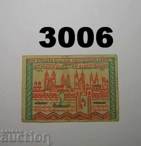 Magdeburg 50 pfennig 1921 Germany with price 1.00 BGN | € 0.51