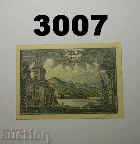 Tegernsee 20 pfennig 1921 Germania cu preț 1.50 BGN | € 0.77