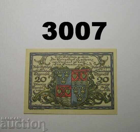 Tegernsee 20 pfennig 1921 Germania