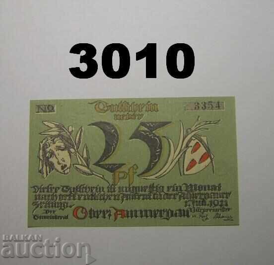 Oberammergau 25 pfennig 1921 Германия