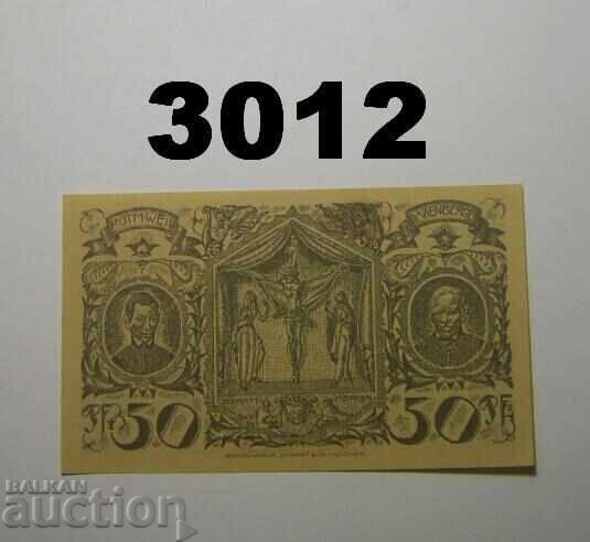 Όμπεραμεργκάου 50 φενίγκ 1921 Γερμανία με τιμή 1.50 BGN | € 0.77