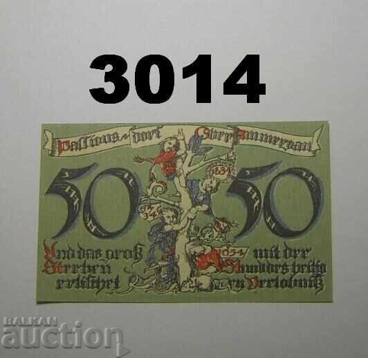 Όμπεραμεργκάου 50 φενίγκ 1921 Γερμανία με τιμή 2.50 BGN | € 1.28