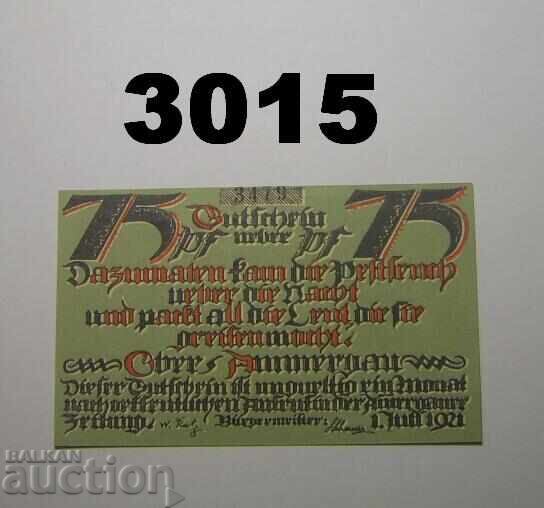 Oberammergau 75 pfennig 1921 Германия Oberammergau 75 pfennig 1921 Германия