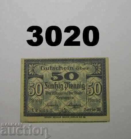 Neuruppin 50 pfennig 1917 Germania