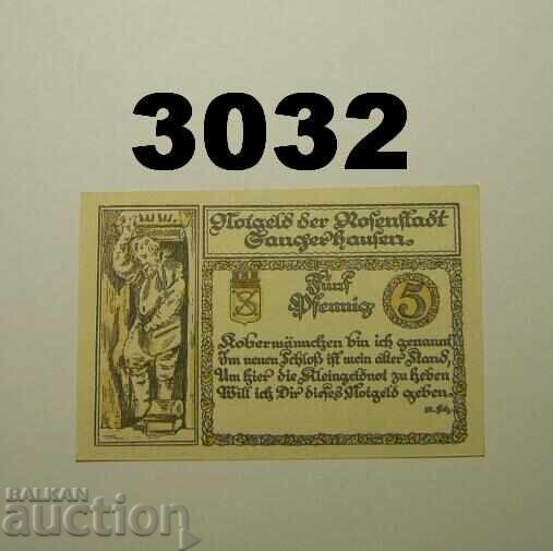 Σανγκερχάουζεν 5 πεννίγια 1921 Γερμανία με τιμή 2.50 BGN | € 1.28 Σανγκερχάουζεν 5 πεννίγια 1921 Γερμανία με τιμή 2.50 BGN | € 1.28