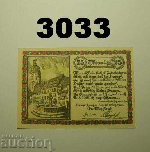 Σανγκερχάουζεν 25 φέννιγκ 1921 Γερμανία με τιμή 2.50 BGN | € 1.28 Σανγκερχάουζεν 25 φέννιγκ 1921 Γερμανία με τιμή 2.50 BGN | € 1.28