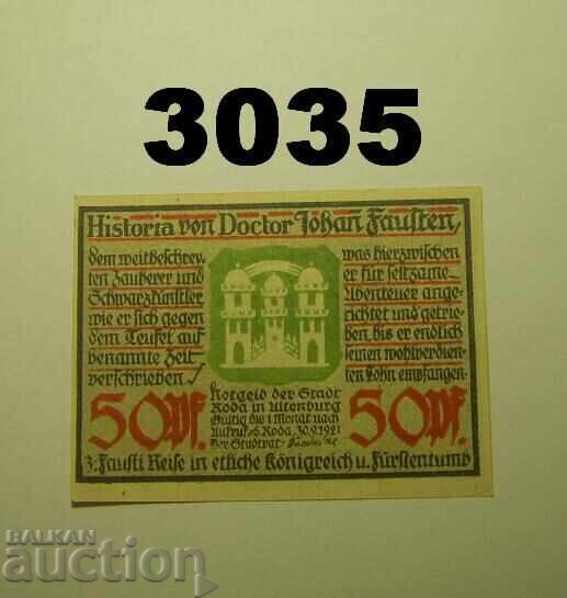 Ρόδα 50 φεννίγκ 1921 Γερμανία