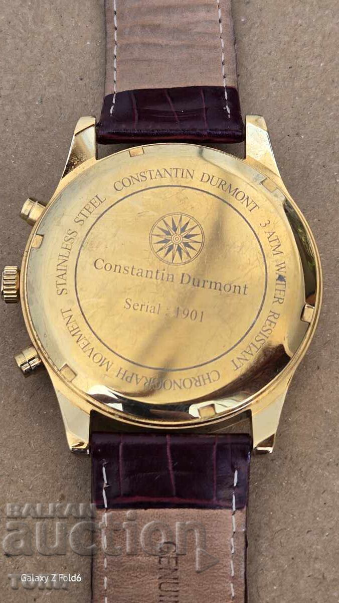 CONSTANTIN DURMONT CRONOGRAF CUARȚ RAR NU ȘTIU DACĂ RĂS - 5 CONSTANTIN DURMONT CRONOGRAF CUARȚ RAR NU ȘTIU DACĂ RĂS - 5