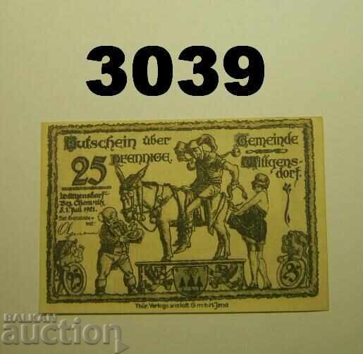Wittgensdorf 25 pfennig 1921 Germania