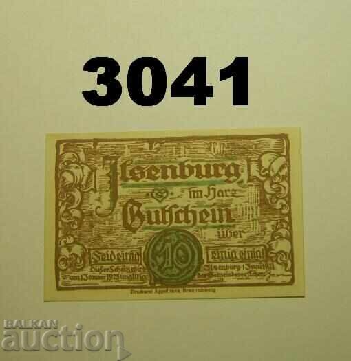 Ilzenburg 10 pfennig 1921 Γερμανία