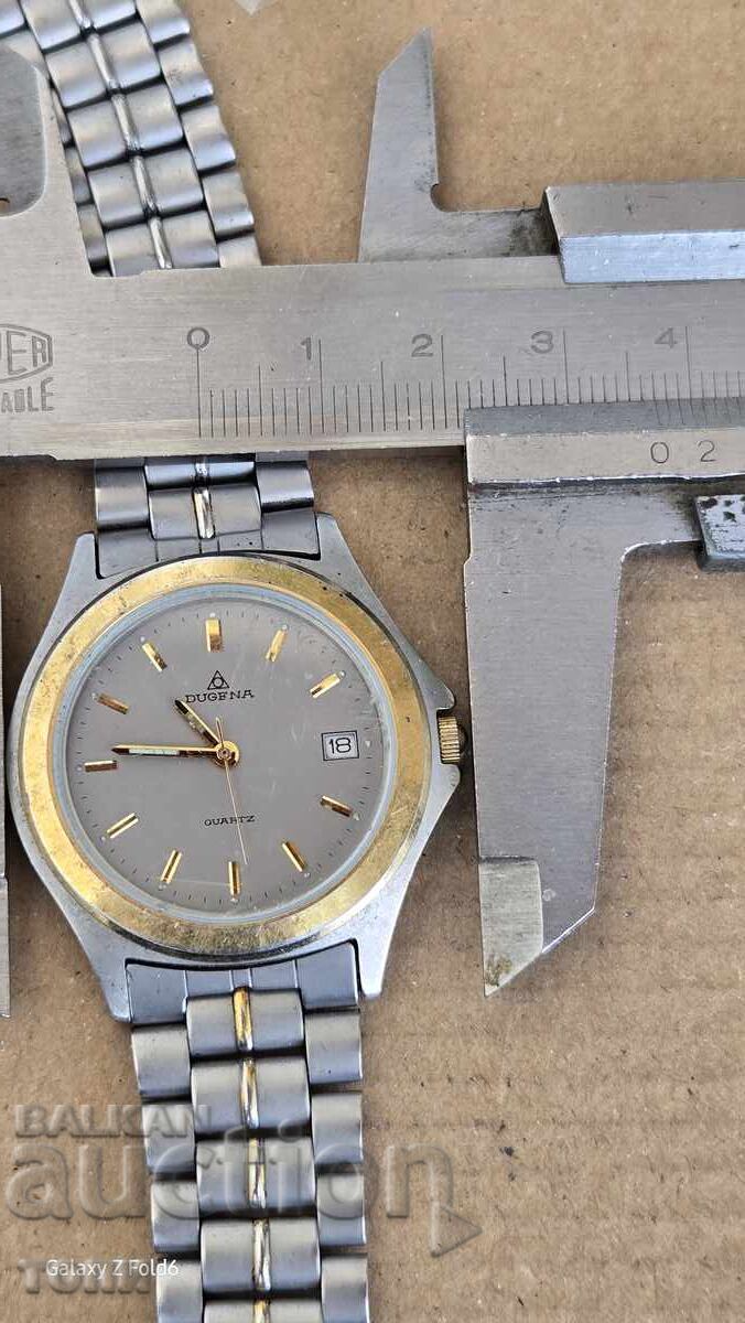 RARE DUGENA QUARTZ GERMANY MADE, I DON'T KNOW IF IT WORKS, BZTs!! - 6