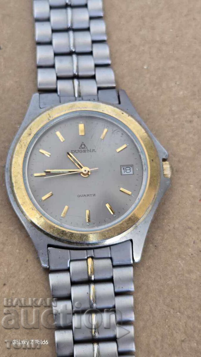 RARE DUGENA QUARTZ GERMANY MADE, I DON'T KNOW IF IT WORKS, BZTs!!