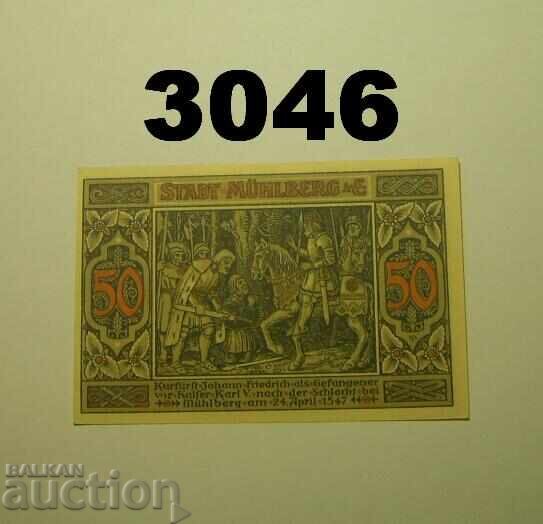 Mühlberg 50 pfennig 1921 Германия с цена 2.50 лв. | € 1.28