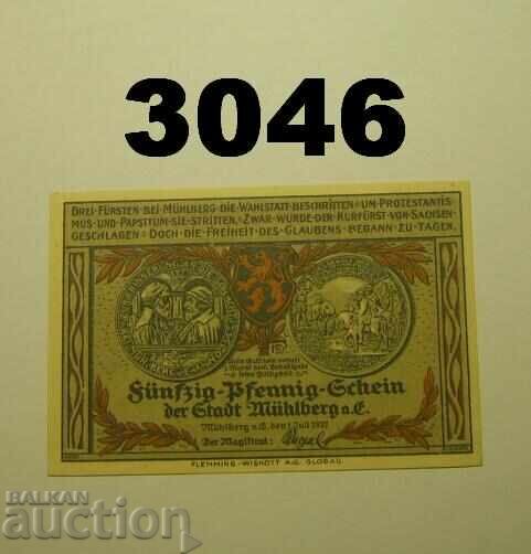 Mühlberg 50 pfennig 1921 Германия