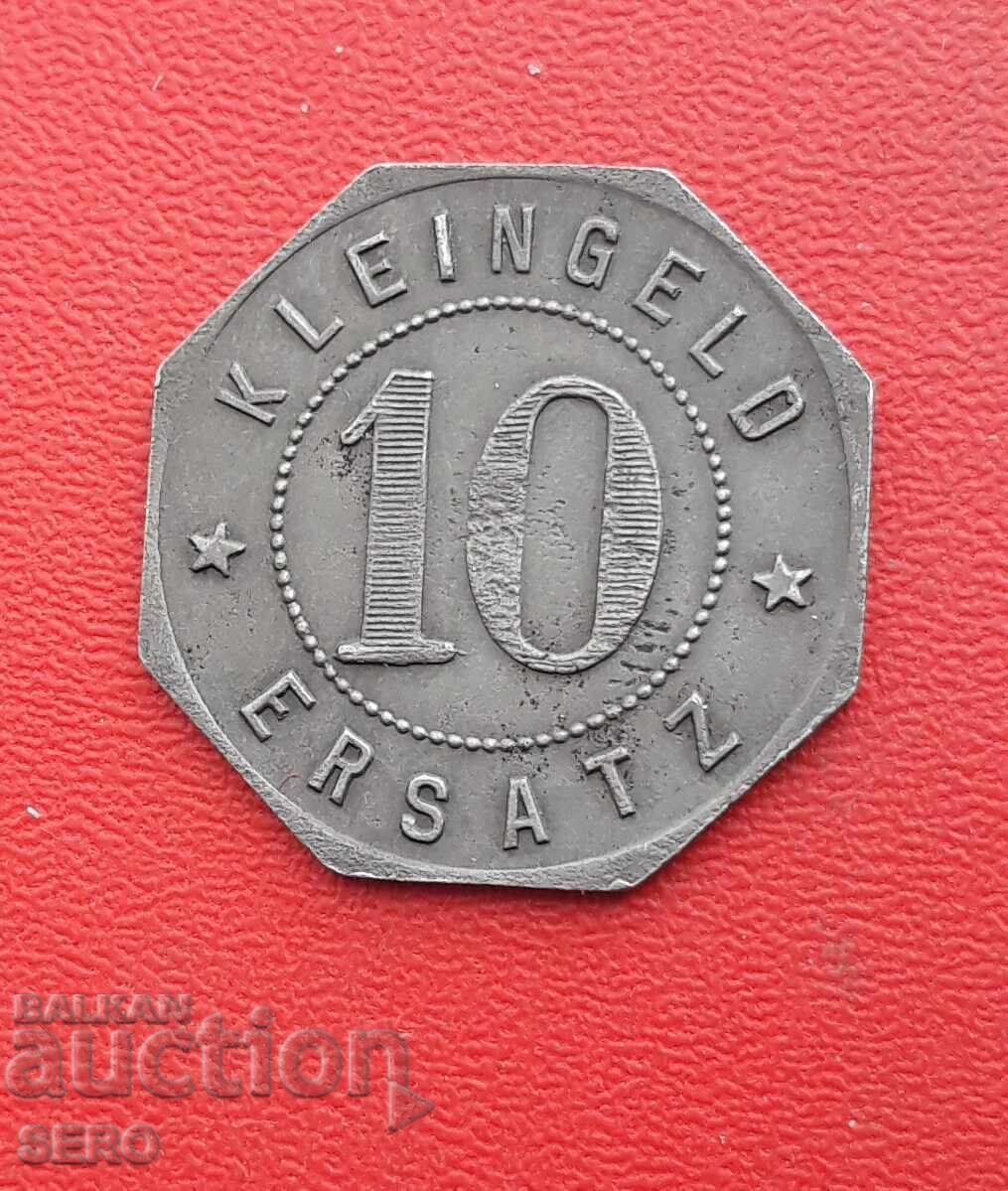 Germany-Baden-Württemberg-Leudkirch-10 Pfennig 1918 with price 7.01 BGN | € 3.58 Germany-Baden-Württemberg-Leudkirch-10 Pfennig 1918 with price 7.01 BGN | € 3.58