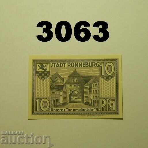 Ronneburg 10 pfennig 1921 Germany with price 2.00 BGN | € 1.02