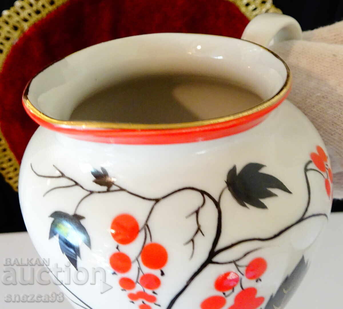 Porcelain Pitcher LFZ, Red Currant - 5