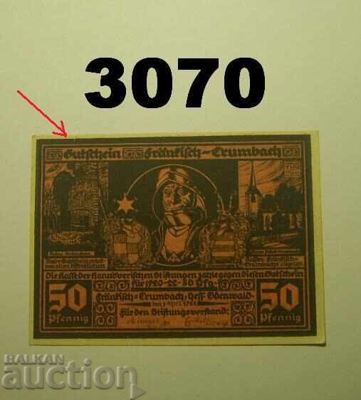 Fränkisch-Crumbach 50 pfennig 1921 Germania Fränkisch-Crumbach 50 pfennig 1921 Germania