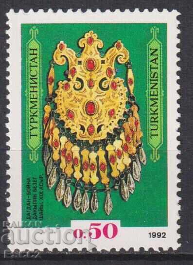 Καθαρό σήμα Παλιό κολιέ (περιδέραιο) 1992 από το Τουρκμενιστάν Καθαρό σήμα Παλιό κολιέ (περιδέραιο) 1992 από το Τουρκμενιστάν