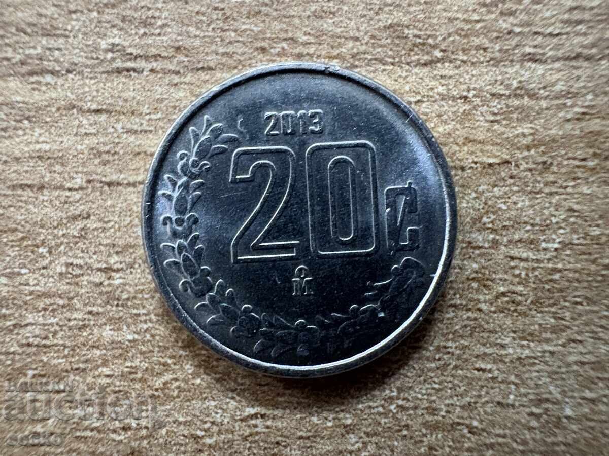 Mexic - 20 centavos (2013) Mexic - 20 centavos (2013)