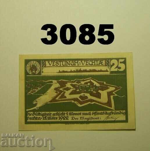 Vechta 25 pfennig 1922 Germania