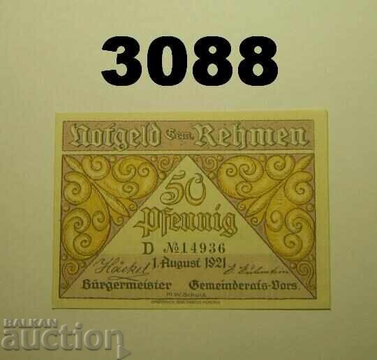 Rehmen 50 pfennig 1921 Германия Rehmen 50 pfennig 1921 Германия