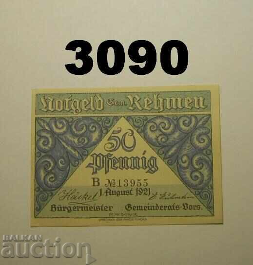 Rehmen 50 pfennig 1921 Germania