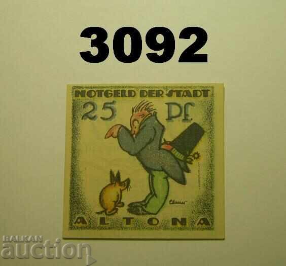 Altona 25 pfennig 1921 Germany with price 2.00 BGN | € 1.02