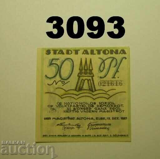 Altona 50 pfennig 1921 Germania